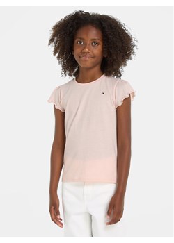 Tommy Hilfiger T-Shirt Essential KG0KG07052 D Różowy Regular Fit ze sklepu MODIVO w kategorii Bluzki dziewczęce - zdjęcie 181068030