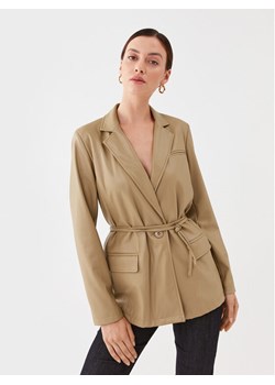 TWINSET Marynarka 232TP2901 Beżowy Regular Fit ze sklepu MODIVO w kategorii Marynarki damskie - zdjęcie 181068091