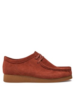 Clarks Mokasyny Wallabee Evo 26178278 Pomarańczowy ze sklepu MODIVO w kategorii Mokasyny męskie - zdjęcie 181068104