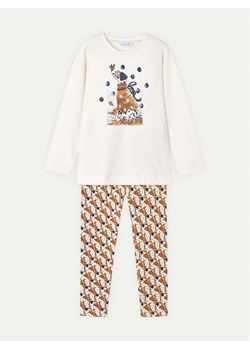 Mayoral Komplet bluzka i legginsy 4713 Beżowy Regular Fit ze sklepu MODIVO w kategorii Komplety dziewczęce - zdjęcie 181068293