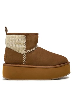 EMU Australia Śniegowce Stinger Knit Flatform W13143 Beżowy ze sklepu MODIVO w kategorii Śniegowce damskie - zdjęcie 181068344