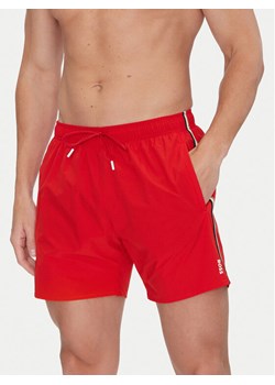 BOSS Szorty kąpielowe Iconic 50491594 Czerwony Regular Fit ze sklepu MODIVO w kategorii Kąpielówki - zdjęcie 181068393