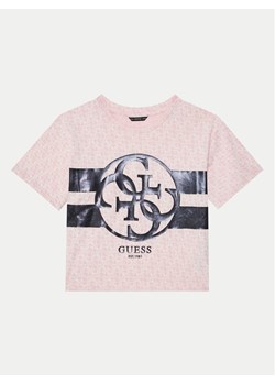 Guess T-Shirt J5RI04 K6YW4 Różowy Regular Fit - id: 0000304571619 - marki Guess - 181068441 Guess T-Shirt J5RI04 K6YW4 Różowy Regular Fit ze sklepu MODIVO w kategorii T-shirty chłopięce - zdjęcie 181068441