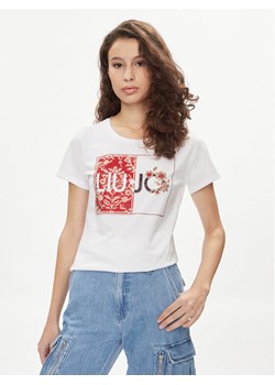 Liu Jo T-Shirt MA4340 JS923 Biały Regular Fit ze sklepu MODIVO w kategorii Bluzki damskie - zdjęcie 181068501