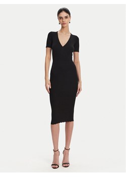 Elisabetta Franchi Sukienka dzianinowa AM-53S-51E2 Czarny Slim Fit ze sklepu MODIVO w kategorii Sukienki - zdjęcie 181068534
