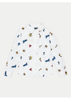 Guess Koszula N4YH00 WBHQ0 Biały Regular Fit ze sklepu MODIVO w kategorii Koszule chłopięce - zdjęcie 181068572