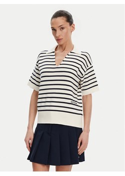 Tommy Hilfiger Sweter WW0WW45400 Beżowy Regular Fit ze sklepu MODIVO w kategorii Swetry damskie - zdjęcie 181068731