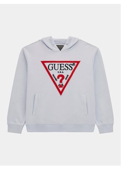 Guess Bluza L4RQ23 KAD74 Błękitny Regular Fit ze sklepu MODIVO w kategorii Bluzy chłopięce - zdjęcie 181068733