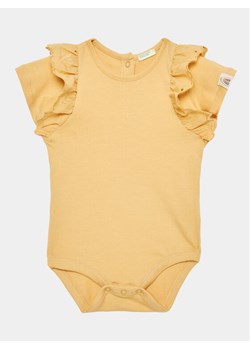 United Colors Of Benetton Body dziecięce 3P4ZAB00D Żółty Regular Fit ze sklepu MODIVO w kategorii Body niemowlęce - zdjęcie 181068880