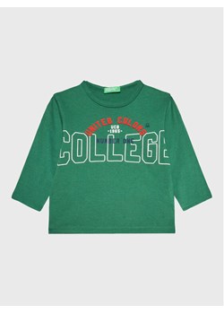 United Colors Of Benetton Bluzka 3VR5G106B Zielony Regular Fit ze sklepu MODIVO w kategorii T-shirty chłopięce - zdjęcie 181068912