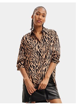 Desigual Bluzka 23WWBW35 Brązowy Regular Fit ze sklepu MODIVO w kategorii Koszule damskie - zdjęcie 181068951
