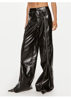 ROTATE Spodnie z imitacji skóry Dixie 112960100 Czarny Wide Leg ze sklepu MODIVO w kategorii Spodnie damskie - zdjęcie 181068972