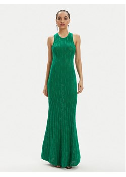 KARL LAGERFELD Sukienka dzianinowa 241W1335 Zielony Slim Fit ze sklepu MODIVO w kategorii Sukienki - zdjęcie 181069041