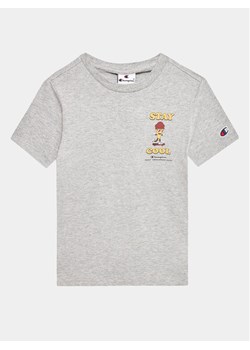 Champion T-Shirt 306375 Szary Regular Fit ze sklepu MODIVO w kategorii T-shirty chłopięce - zdjęcie 181069093