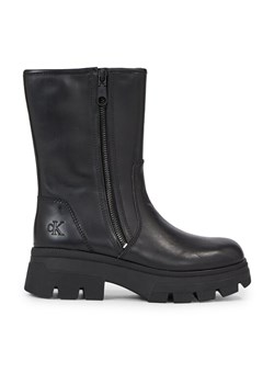 Calvin Klein Jeans Botki Chunky Combat Zip Boot Wn YW0YW01109 Czarny ze sklepu MODIVO w kategorii Botki - zdjęcie 181069194