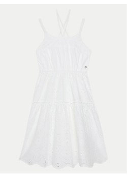 Guess Sukienka codzienna J5GK30 WH7D0 Biały Regular Fit ze sklepu MODIVO w kategorii Sukienki dziewczęce - zdjęcie 181069301