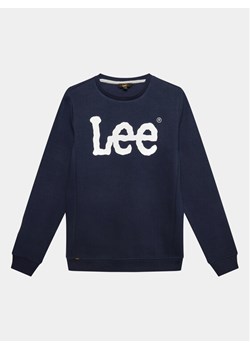 Lee Bluza Wobbly Graphic LEE0006 Granatowy Regular Fit ze sklepu MODIVO w kategorii Bluzy chłopięce - zdjęcie 181069784