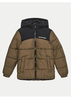 Jack&Jones Junior Kurtka zimowa Canteen BlockIing 12258878 Brązowy Regular Fit ze sklepu MODIVO w kategorii Kurtki chłopięce - zdjęcie 181069982