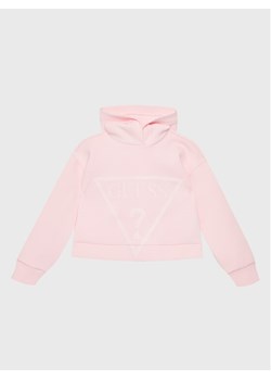 Guess Bluza J2BQ35 FL03S Różowy Relaxed Fit ze sklepu MODIVO w kategorii Bluzy dziewczęce - zdjęcie 181070074