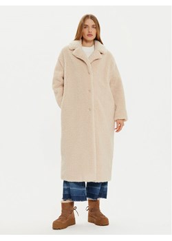 Guess Futro New Alina W3BL86 WF2C2 Beżowy Regular Fit ze sklepu MODIVO w kategorii Futra damskie - zdjęcie 181070111