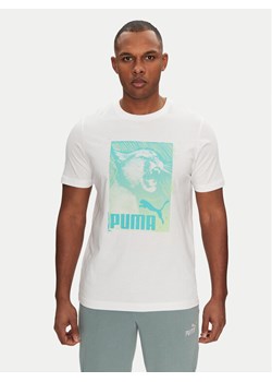 Puma T-Shirt Graphics Photoprint 684836 Biały Regular Fit ze sklepu MODIVO w kategorii T-shirty męskie - zdjęcie 181070163