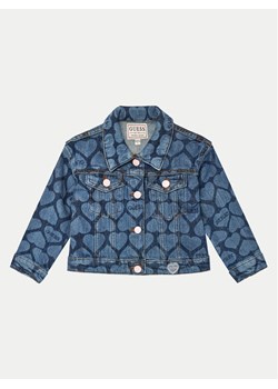 Guess Kurtka jeansowa K4YL03 D4WF0 Niebieski Regular Fit ze sklepu MODIVO w kategorii Kurtki dziewczęce - zdjęcie 181070292
