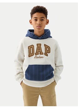 Gap Bluza 890857-00 Écru Relaxed Fit ze sklepu MODIVO w kategorii Bluzy chłopięce - zdjęcie 181070352