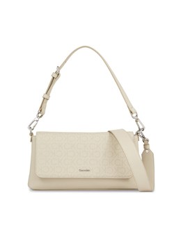 Calvin Klein Torebka Ck Must Shoulder Bag_Epi Mono K60K611762 Écru ze sklepu MODIVO w kategorii Listonoszki - zdjęcie 181070392