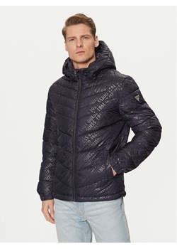 Guess Kurtka puchowa M5RL45 WCQA2 Granatowy Regular Fit ze sklepu MODIVO w kategorii Kurtki męskie - zdjęcie 181070414