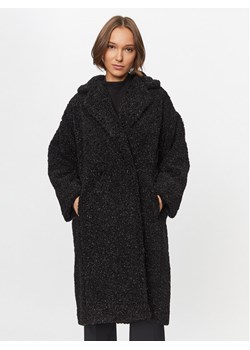Deha Kożuch D93551 Czarny Regular Fit ze sklepu MODIVO w kategorii Płaszcze damskie - zdjęcie 181070564
