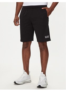 EA7 Emporio Armani Szorty sportowe 8NPS65 PJVRZ 1200 Czarny Regular Fit ze sklepu MODIVO w kategorii Spodenki męskie - zdjęcie 181070793