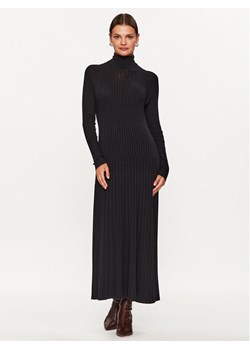 Kontatto Sukienka dzianinowa 3M1029 Czarny Slim Fit ze sklepu MODIVO w kategorii Sukienki - zdjęcie 181070814