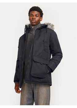 Jack&Jones Parka Construct 12258406 Czarny Regular Fit ze sklepu MODIVO w kategorii Parki męskie - zdjęcie 181070933