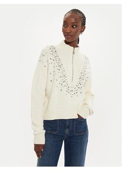 Pinko Sweter Bombay Maglia 104324 A27A Écru Regular Fit ze sklepu MODIVO w kategorii Swetry damskie - zdjęcie 181070961