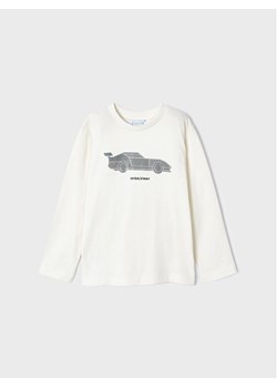 Mayoral Bluzka 4.018 Écru Regular Fit ze sklepu MODIVO w kategorii T-shirty chłopięce - zdjęcie 181070984