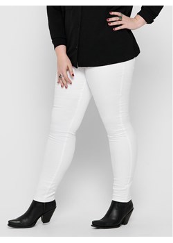 ONLY Carmakoma Jeansy 15197368 Biały Skinny Fit ze sklepu MODIVO w kategorii Jeansy damskie - zdjęcie 181071064
