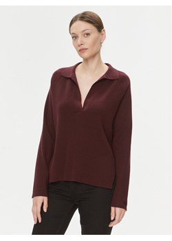 Calvin Klein Sweter Essential K20K206019 Bordowy Relaxed Fit ze sklepu MODIVO w kategorii Swetry damskie - zdjęcie 181071092