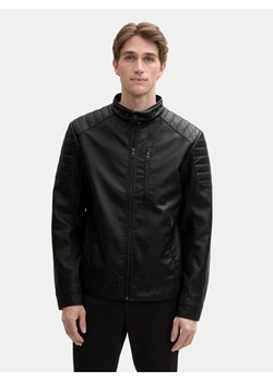 Tom Tailor Kurtka z imitacji skóry 1044100 Czarny Regular Fit ze sklepu MODIVO w kategorii Kurtki męskie - zdjęcie 181071192