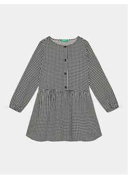 United Colors Of Benetton Sukienka codzienna 4XQNCV01F Czarny Regular Fit ze sklepu MODIVO w kategorii Sukienki dziewczęce - zdjęcie 181071280