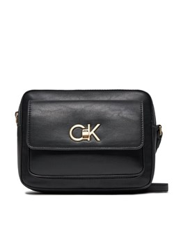 Calvin Klein Torebka Re-Lock Camera Bag W/Flap K60K611083 Czarny ze sklepu MODIVO w kategorii Listonoszki - zdjęcie 181071374