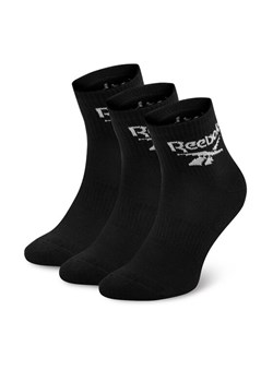 Reebok Zestaw 3 par wysokich skarpet unisex R0427-SS24 (3-pack) Czarny ze sklepu MODIVO w kategorii Skarpetki damskie - zdjęcie 181071462