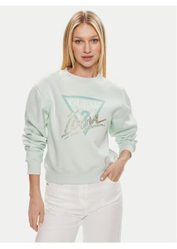 Guess Bluza Icon W4GQ09 KB681 Zielony Relaxed Fit ze sklepu MODIVO w kategorii Bluzy damskie - zdjęcie 181071530