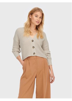 ONLY Kardigan Carol 15211521 Beżowy Relaxed Fit ze sklepu MODIVO w kategorii Swetry damskie - zdjęcie 181071553