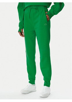 Lacoste Spodnie dresowe XF0343 Zielony Regular Fit ze sklepu MODIVO w kategorii Spodnie damskie - zdjęcie 181071611