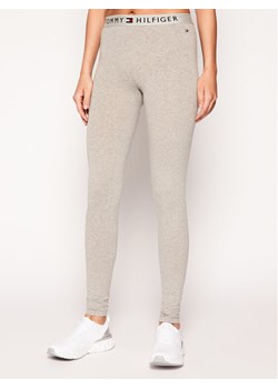 Tommy Hilfiger Legginsy UW0UW01646 Szary Slim Fit ze sklepu MODIVO w kategorii Spodnie damskie - zdjęcie 181071811