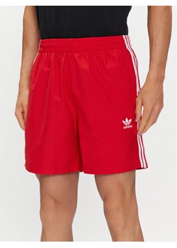 adidas Szorty kąpielowe Originals Adicolor 3-Stripes Swim Shorts H44768 Czerwony ze sklepu MODIVO w kategorii Kąpielówki - zdjęcie 181071862