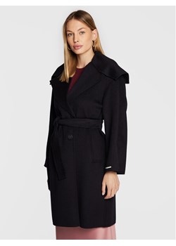 Marella Płaszcz wełniany Harden 30160228 Granatowy Regular Fit ze sklepu MODIVO w kategorii Płaszcze damskie - zdjęcie 181071890