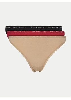 Tommy Hilfiger Komplet 3 par stringów UW0UW05954 Kolorowy ze sklepu MODIVO w kategorii Majtki damskie - zdjęcie 181071914