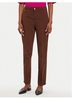 United Colors Of Benetton Chinosy 4GD7DF061 Brązowy Regular Fit ze sklepu MODIVO w kategorii Spodnie damskie - zdjęcie 181071940
