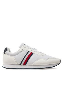 Tommy Hilfiger Sneakersy Lo Runner Mix FM0FM04958 Biały ze sklepu MODIVO w kategorii Buty sportowe męskie - zdjęcie 181072044